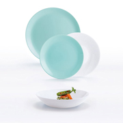 Сервіз столовий Luminarc Diwali Light Turquoise & White 18 приладів P5912