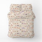 Підліткова постільна білизна Гав-гав бязь Home Line пісочний