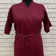 Халат жіночий короткий 00-0150 Bordo Active cатин Nostra