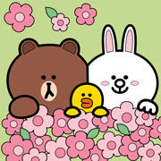 Картина за номерами 25х25 см Лайн Френдс Браун Саллі та Коні у квітах Santi 955369