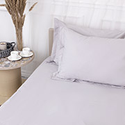 Простирадло Poplin Line 054 Light Gray поплін MirSon