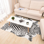 Килим зі штучної шкіри Зебра 3 мм Homytex чорно-білий