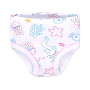 Труси для дівчинки 1105206мдз рібана Татошка білий з принтом