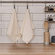 Набір з 2 кухонних вафельних рушників Cleo Sonex бежевий