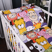 Наволочка 17-0674 Rainbow Zoo бязь MirSon