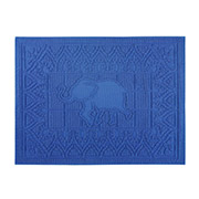 Рушник-килимок для ніг Boho Arya темно-синій