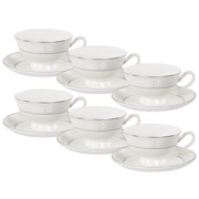 Сервіз чайний порцеляновий 12 предметів 200 мл Aura Lefard 440-112