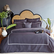 Постільна білизна MieCasa сатин Milano antrasit-beyaz антрацит-білий