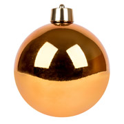 Куля новорічна 15 см Novogod'ko 974071 бронза глянець
