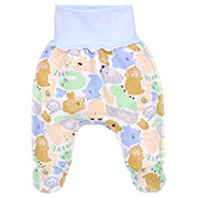 Повзунки 0302207зкі футер Татошка білий з принтом