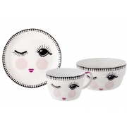 Набір посуду дитячий столовий 3 предмета Lefard 924-716 білий