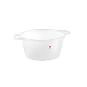 Таз круглий з ручками 19л Stefanplast 30450 білий