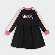 Сукня ПЛ432 трикотаж-двунитка Бембі Y20-чорний-молочний