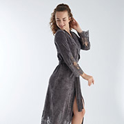 Халат жіночий довгий Nusa NS-0383 antrasit антрацит