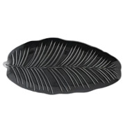Блюдо фарфорове овальне 30x16.8 см Leaf Black Limited Edition B010751