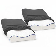 Набір трикотажних наволочок для ортопедичних і анатомічних подушок 2 шт Ideia чорний