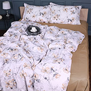 Постільна білизна 00-2 Beige Flowers поплін MirSon