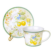 Набір чайний порцеляновий 12 предметів 220 мл Лимон Lefard 924-372