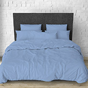 Комплект постільної білизни SoundSleep бязь однотонний блакитний