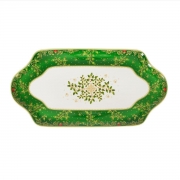 Блюдо велике новорічне 47х23 см Чарівний падуб Palais Royal 21126