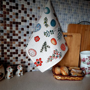 Рушник кухонний вафельний Квітучий Великдень SoundSleep