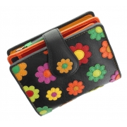 Жіночий шкіряний гаманець Visconti DS-80 Sunshine black