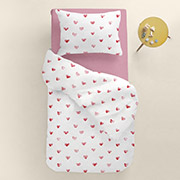 Підліткова постільна білизна Sweet Love CS1 ранфорс Cosas простирадло на гумці