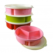 Пластиковий контейнер для трьох страв