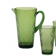 Глечик з рельєфним декором Алмазні грані Certified International 20437 зелений
