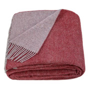 Плед вовняний меринос Love You світло-сірий-теракот