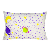 Наволочка бязь коти фіолетовий-лайм