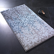 Килимок для ванної Confetti Tracery Antik Mavi синьо-бежевий