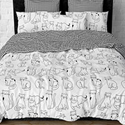 Постільна білизна Муркотики 101424 бязь-люкс Selena