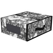 Органайзер тканинний 15x38.1x32.5 см Anthracite Flowers Idea Home BS-S01