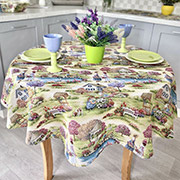 Скатертина гобеленова кругла LiMaSo EDEN1185