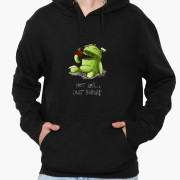 Худи чоловічий Не злий, просто голодний МобіPrint 9225-2033 чорний