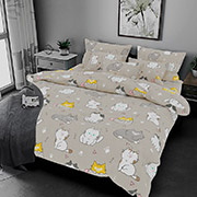 Постільна білизна для дитячого ліжечка Муркотики 101437 бязь-люкс Selena