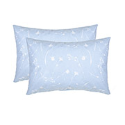 Набір із двох наволочок Волошки бязь Home Line білі на блакитному