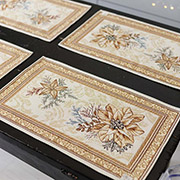 Серветка новорічна гобеленова Золоте свято Прованс