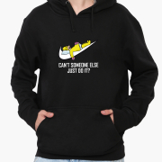 Худі чоловічий The Simpsons JUST DO IT MobiPrint 9225-2043 чорний