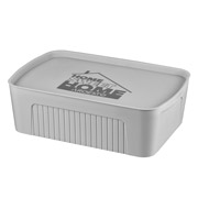 Ящик для зберігання з кришкою 13 л Ardesto ARHC2513G сірий