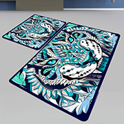 Набір килимків для ванної кімнати Bleu Tigre Djt Chilai Home