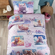 Підліткова постільна білизна Cute Cats ранфорс 3D First choice