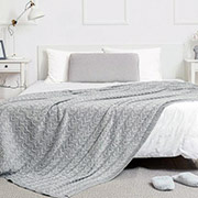 В'язаний плед Глорія коси Сірий Прованс