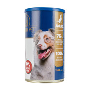 Корм ​​полнорационный для взрослых собак Кусочки в соусе мясное ассорти 1240 г Premium Pet 4820255192284