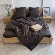 Постільна білизна Lelit SS-3008 сатин-страйп коричневий - Фото №2