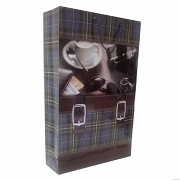 Подарунковий пакет Шотландська клітина PH-25х38х8,5 вертикальний