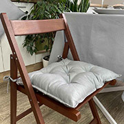 Подушка на стілець Сіра Прованс