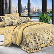 Постільна білизна Гілочки жовті 600242 полікоттон Selena