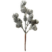Ветка декоративная 21 см Yes! Fun 973980 серебро глиттер